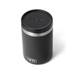 YETI Rambler 16 oz Food Jar, Vacuum Insulated, Stainless Steel, With Airtight Lid, Black