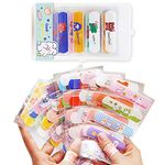 80pcs Bandaids Cute Waterproof Breathable Self Adhesive Kids Bandaids Adapts to all your movements Strong Adhesion for Kids Boys Girls