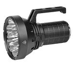 IMALENT SR16 Powerful Flashlight 55000 Lumens with Handle, Uses 12pcs XHP70.2 LEDs Super Bright Torch, Long Beam 1036 Metres Led Flashlight Suitable for Camping and Hiking