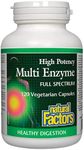 Natural Factors Multi Enzyme Full Spectrum, 120 Capsules