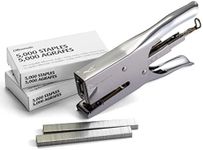 Officemate Classic Plier Stapler Bundle with 10,000 Staples, Metal, Silver (97768)