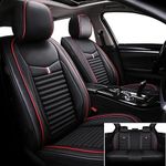 Car Seat Cover Fit for Jeep Wrangler Unlimited 2000-2024, Dogs Friendly Seat Covers with Classic Design, Safe and Cozy Seat Cover for Cars, Non-Slip Car Seat Covers(Standard 5 Seats,Black)