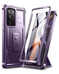 Dexnor for Samsung Note 20 Ultra Case, [Built in Screen Protector and Kickstand] Heavy Duty Military Grade Protection Shockproof Protective Cover for Samsung Note 20 Ultra - Purple