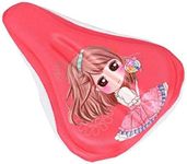 AISHEMI Soft Child Bike Saddle Gel Seat Cushion Pad Breathable Cycling Kids Bicycle Saddle Cover 9"x6" for Most Children Bicycle Tricycle Banlance Bike (Pink)