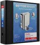 Staples 1618292 4-Inch 3-Ring Better Binder Black (44103)