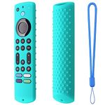 Silicone Remote Cover for All New Fire Stick 4K Max 2023, Silicone Case Compatible with Fire TV Stick 4k Max 2nd Gen, Toshiba/Insignia NS-RCFNA-21 Silicone Sleeve with Lanyard (Mint green)