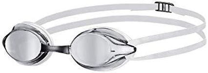 ARENA Versus Mirror Anti-Fog Swim Goggles for Men and Women, Silver/White