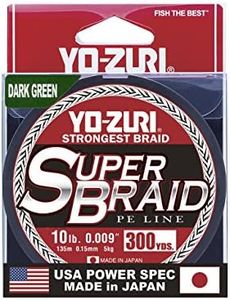 Yo-Zuri Super Braid 300 Yard Spool Dark Green 10LB
