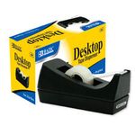Heavy Duty Desktop Tape Dispenser Cut 1 Inch Core Desk Black Office Crafts Work