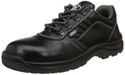 Allen Cooper AC-1267 Men's Black Safety Shoe with Double Density DIP-PU Sole (7 India/UK)