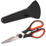 GOURMEO Heavy Duty Scissors for Kitchen Use - Sharp Stainless Steel Cooking Shears w/Protective Metal Case - for Poultry Meat Vegetable or Herb Chopping