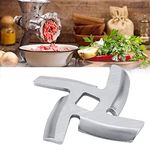 1Pcs Chef Meat Grinder Blade Spare Part, Stainless Steel Food Meat Chopper Crusher Mincer Cutter Knife Replacement for Meat Grinder Kitchen Replacement(S)