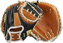 Wilson 2024 A2000 M23SS 33.5” Baseball Catcher’s Mitt - Right Hand Throw, Black/Blonde/White