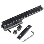 HOUSON Aluminum M Lok Picatinny Rail, Picatinny Riser Rail Mount Dovetail 20 mm Conversion to 20 mm G0032