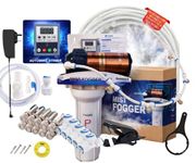 Homenote Automatic Mist Maker Fogger Kit for Dairy Farm & Home | Cooling Fogar Misting System Kit | PRE ASSEMBLED | Warranty on Pump | 150 GPD Pump, 15 Nozzles & 30m Pipe | More Robust & Powerful