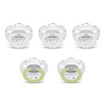 NUK Fashion Orthodontic Pacifiers, 0-6 Months, Timeless Collection, 5 Pack