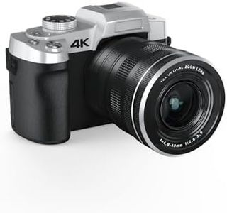 LEQTRONIQ 10X Optical Zoom Camera with Modes, 4K & 75MP Digital Cameras for Vlogging & Photography with WiFi, USB Port & 32GB SD Card