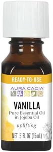 Precious Essentials Oil Vanilla Absolute w/Jojoba Aura Cacia 0.5 oz Oil