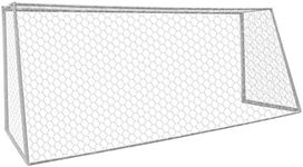 Aoneky Polyester Soccer Goal Net - 3 x 2 M / 7 x 2.5 M - 4 mm Cord - Full Size Football Net - NOT Include Posts