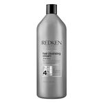 Redken Detox Shampoo, Clarifies and Removes Buildup and Polution, Reduces Excess Oil, Strengthens Hair Cuticle, pH Balanced Formula, For All Hair Types, Hair Cleansing Cream, 33.8 fl.oz./1000ml