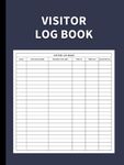 Visitor Log Book: Guest Sign In and Sign Out Register for Offices and Businesses: Tracking 3000 Entries with Ease (Midnight Blue)