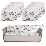 HAOYONG 12PCS Patio Sofa Cushion Cover Waterproof Outdoor Cushion Covers Stretch Patio Sofa Slipcovers Replacement Patio Furniture Cushions Couch Slipcovers Sofa Seat Cover for Indoor Outdoor Cushions