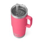 YETI Rambler 25 oz Straw Mug, Vacuum Insulated, Stainless Steel, Tropical Pink