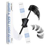 GEMERRY Bond and Seal Lash Glue, Lash Bond and Seal Waterproof Lash Clusters Glue, Individual Lash Glue Eyelash Glue for DIY Eyelash Extensions Black Long-Lasting 2-3 Days Overnighter Beginner(10ml)