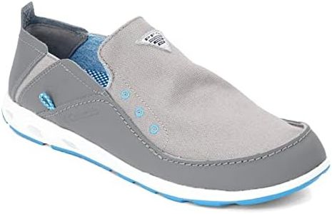 Columbia Men's Bahama Vent PFG Boat Shoe, Ti Titanium/Pool, 9