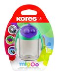 Kores - Double Hole Pencil Sharpener - MigOo Sharpener with Container - School Supplies, Office Supplies, Cute Stationery, University Supplies - Pack of 1 in 5 Assorted Colours