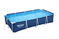 Bestway Steel Pro Swimming Pool | Above Ground Rectangle Paddling Pool, 13'1"