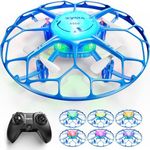 SYMA Kids Drone with 7-Color LED Light Modes, X660 Indoor Drone with Full Propeller Guard Headless Mode Rotary Ascent, Lightweight Easy to Fly Remote Control Airplane Gift for Adults Boys and Girls