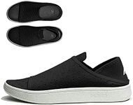 MUNJOI Men's and Women's Convertible All-Dai Shoe. Sneaker, Sandal and Mule All-in-1. Black Sea