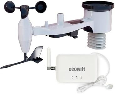 ECOWITT Wetterstation GW3002, 7 in 1 Funk wetterstation mit Außensensor WS69 + 3 in 1 WiFi/Kabel-Gateway GW3000 mit SD-Kartenanschluss für Haus und Garten 868 MHz
