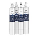 GLACIER FRESH RPWFE (with CHIP) Refrigerator Water Filter, Replacement for GE® RPWFE, RPWF, WSG-4, WF277, GFE28GMKES, PFE28KBLTS, GFD28GSLSS, PWE23KSKSS, GYE22HMKES, DFE28JSKSS, Pack of 4