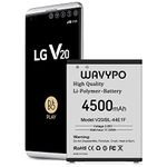 (Upgraded) Battery for LG V20, 4500mAh Wavypo Replacement Battery Li-Polymer for LG V20 BL-44E1F H910 H918 VS995 LS997 US996, V20 Spare Battery