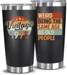 NewEleven 50th Birthday Gifts For Men Women - 1975 50th Birthday Decorations For Men Women - Gifts For Men Women Turning 50-50 Year Old Gifts For Men, Women, Mom, Dad, Wife, Husband - 20 Oz Tumbler