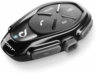 INTERPHONE Cellularline SPORT | DOUBLE | Motorcycle Helmet Bluetooth Intercom, 4 Rider Conference at Max 1Km, 20 Hours Battery, Radio, Mp3, Gps, Waterproof IP67 - Universal.