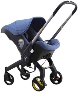 OBaby Car Seat & Travel Stroller - Convertible 0+ Car Seat and Pram with 5 Point Safety Harness - Ergonomic Pushchair and Travel System - ISOFIX Base Sold Separately (Matte Blue)