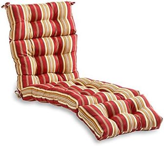 South Pine Portch Outdoor Chaise Lounge Cuscino, Rom Stripe