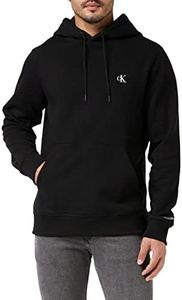 Calvin Klein Jeans Mens Ck Essential Regular Hoodie, Ck Black