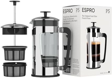 ESPRO P5 Double Micro-Filtered Coffee French Press, 32 Ounce, Polished Stainless Steel