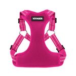 Best Pet Supplies Voyager, Fully Adjustable Step-in Mesh Harness with Reflective 3M Piping (Fuchsia, X-Small)