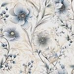 BEETAL Silver Floral Grey/Blue/Whit