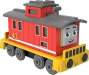 Thomas & Friends Fisher-Price Brake Car Bruno Push-Along die-cast Toy Train Engine for Preschool Kids Ages 3 Years and Older, Multicolor (HHN55)