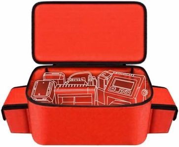 Air Compressor Bag Compatible with Milwaukee M18 Inflator 2848-20/2771-20, Air Pump Carrying Box for Milwaukee Tools,Storage Holder for 18V 3.0/4.0/5.0/6.0/6.5/7.0/8.0Ah Battery (Case Only)-Red