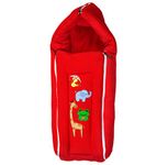 BRIM HUGS & CUDDLES Baby's Cotton Bedding Set and Sleeping Bag (Red)