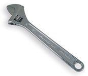 Olympia Tools 18" Adjustable Wrench, Heavy Duty Drop Forged Steel, Chrome Plated, Precision Machined Jaws, Rust Resistant