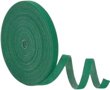 20M/65.5ft Roll Garden Plant Ties Climbing Green Plant Support Adjustable Self Adhesive Gentle Strap Tomato Tie Sticky Tape Garden Stretch Tie Tape for Indoor Outdoor Plant Cable Organiser 12mm Wide