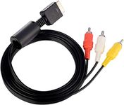 PS2 PS3 AV Cable, AV to RCA Cord for PlayStation 2 3 /PS2/PSX/PS3 Slim (6FT)